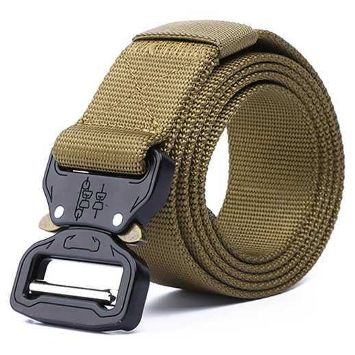 [COD] Tali Ikat Pinggang Sabuk Traveler Pria Anti Xray Plastik Automatic Buckle Belt Canvas Material Kanvas Tebal Aksesoris Fashion Laki Premium Kantor Kantoran Hitam Hijau Tectical