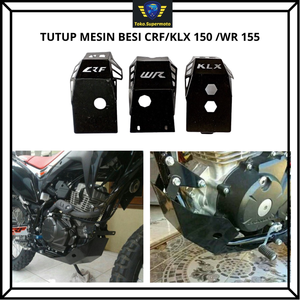 Engine Guard Tutup Cover Pelindung Mesin Besi CRF KLX 150 WR 155