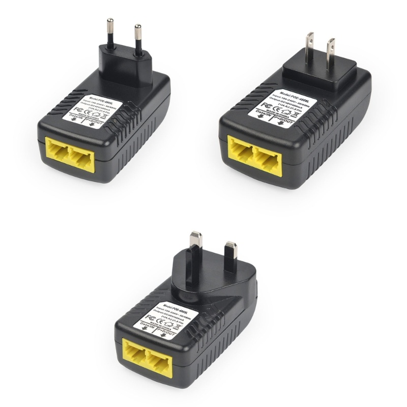 Zzz POE Injector AC100~240V Input Voltages Eterna Adapter Dengan Colokan Dinding Performa Stabil Connecto Dinding Nyaman