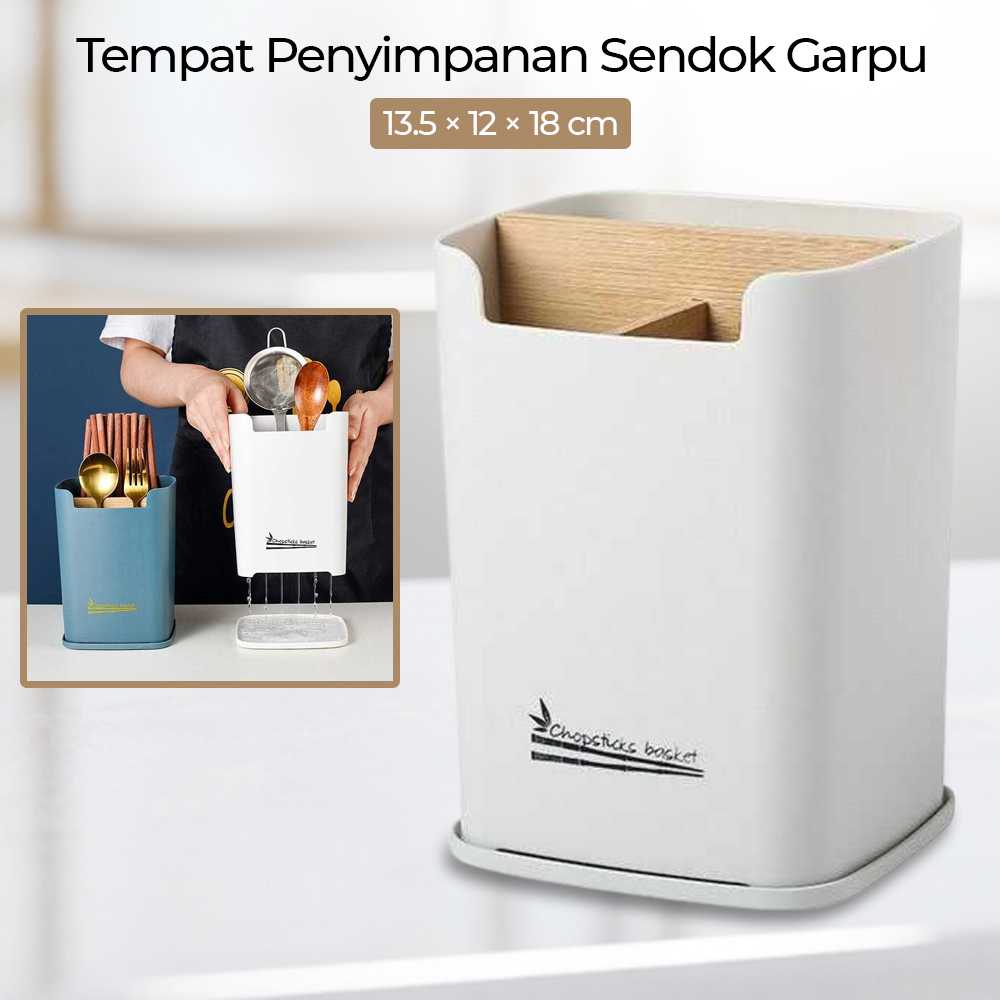 (BISA COD) FTIHSHP ABLG Tempat Penyimpanan Sendok Garpu Kitchen Storage Organizer - H-210