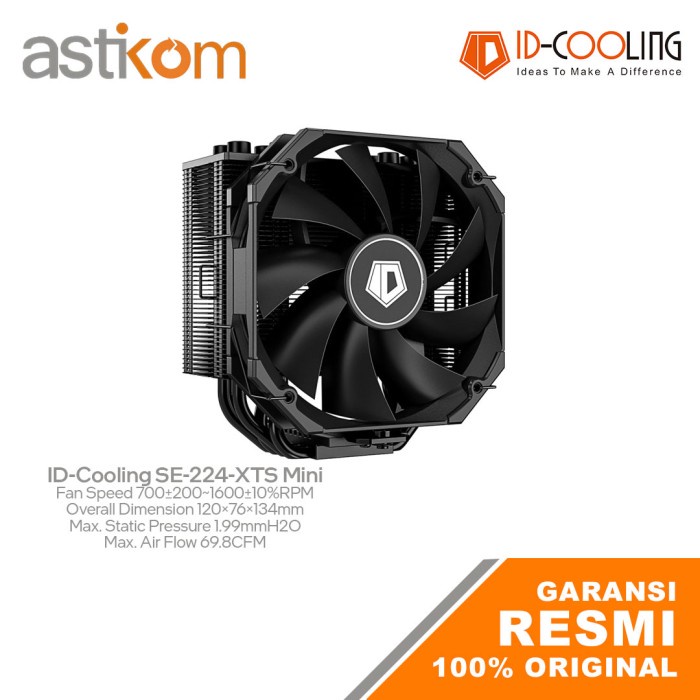 CPU Air Cooler ID-Cooling SE-224-XTS Mini Black
