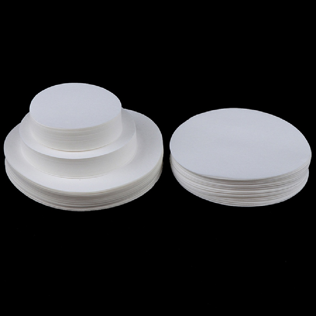 Prt 100Pcs Kertas Filter Laboratorium Circular Qualitative Filter Paper Medium Speed PRT