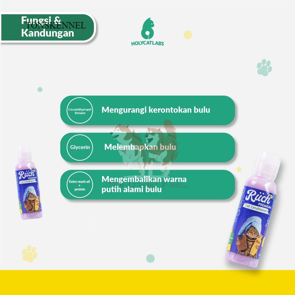 Shampoo Conditioner Kucing Riich Premium 100 ML Royal Care