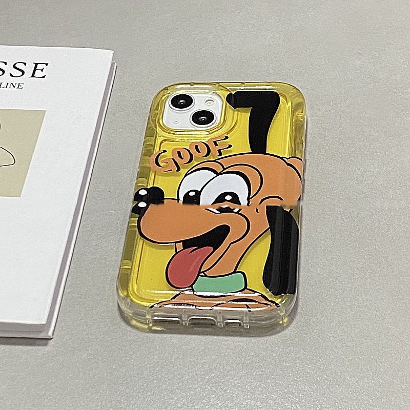 Casing Ponsel Lembut Anjing Lucu Kompatibel Untuk IPhone Casing14 13 11 12 Pro XS Max X XR 7 +8 Plus Transparan TPU Silikon Shockproof Cover