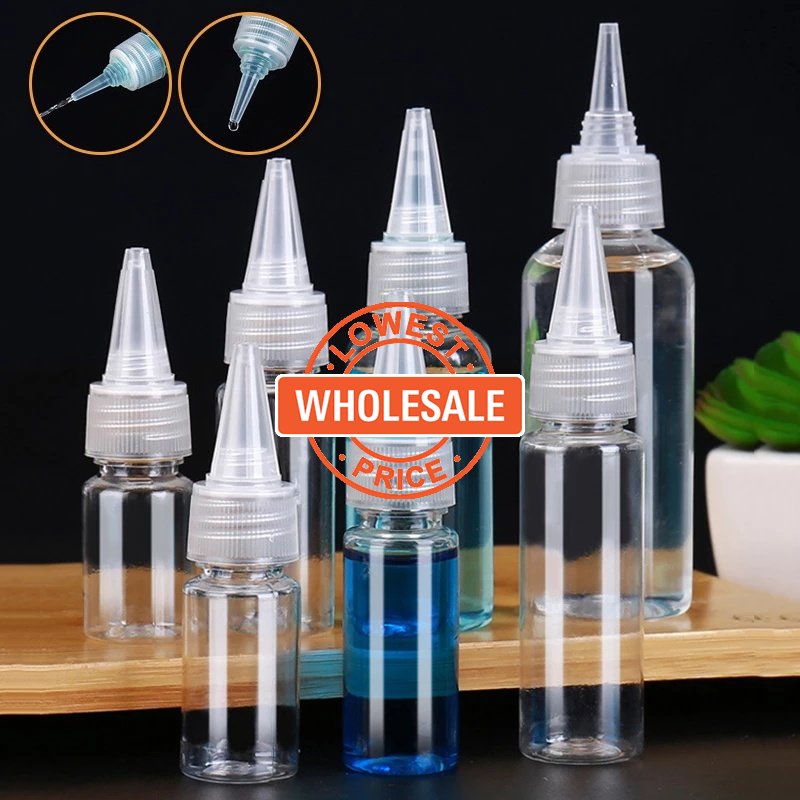 [Harga Grosir] [Unggulan] 5-120ML Squeeze Dropper Botol Pencet Mulut Runcing Transparan Travel Portable Dispensing Bottle Botol Sirup Minyak Cuka Dapur