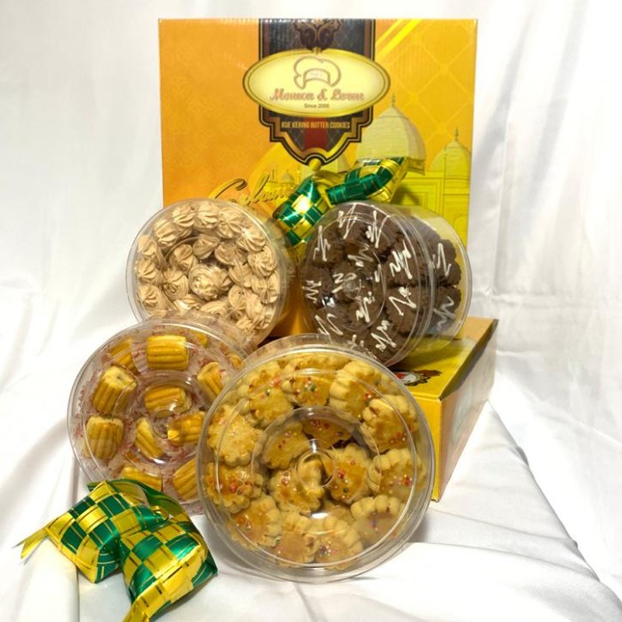 

PARSEL RAMADAN / PAKET KUE KERING ISI 4 TOPLES BRAND MONICA & LOREN