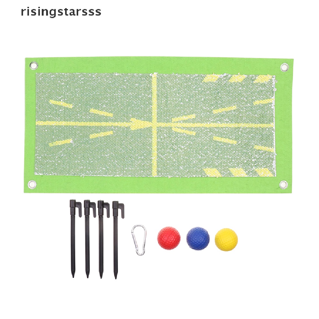 Rsid Span-new Golf Swing Mat Hitg Pad Tanda Arah Track Mat Golf Swing Training Mat Jelly