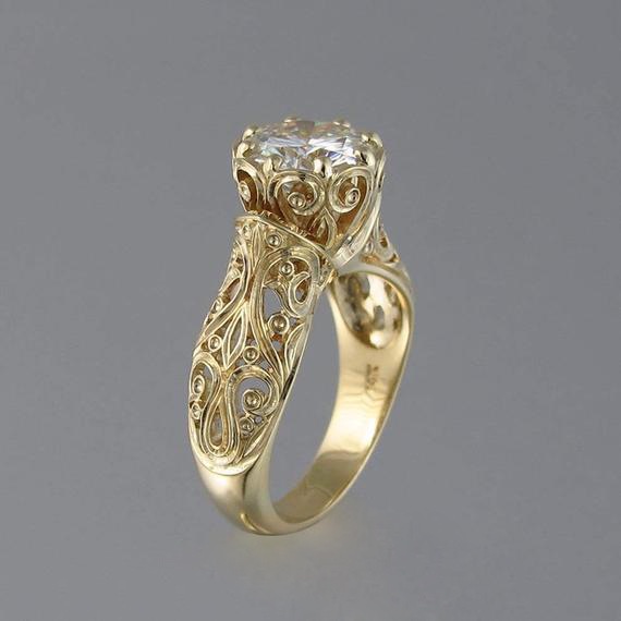 Goldkingdom Aksesoris Perhiasan Fashion Ready Stock Cincin Hias Bunga Eropa Dan Amerika Berlapis Emas Asli Kadar 375 18k Cincin Pesta Pernikahan Untuk Wanita