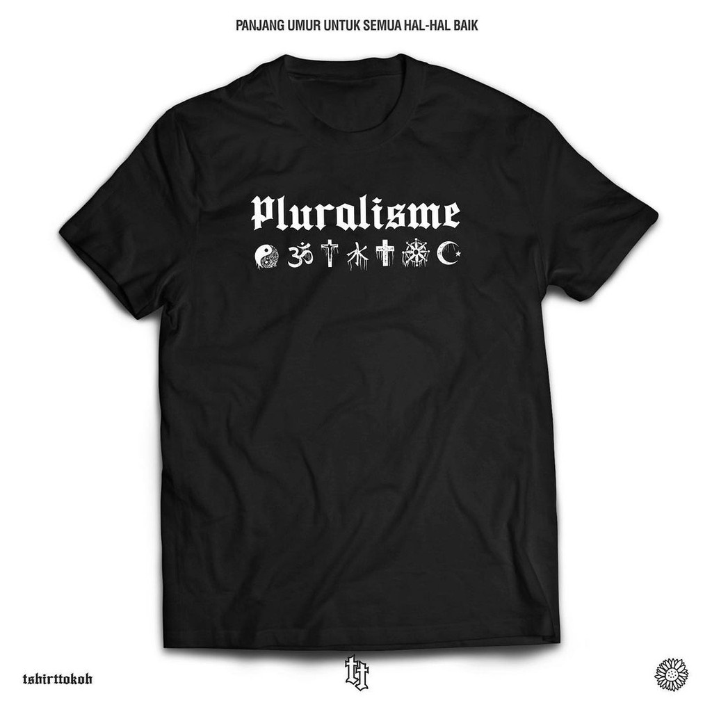 Tshirttokoh - Kaos Pluralisme Membunuh Baphomet Warna Hitam