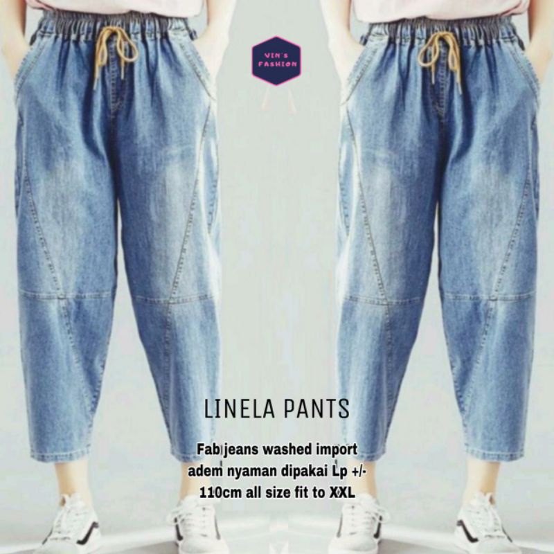 HITO PANTS CELANA BOYFRIEND JEANS ORI BY QAISARA By Queen Pants
