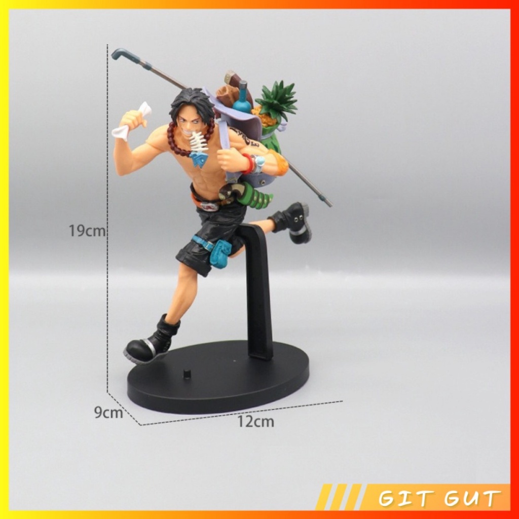 Action Figure Pajangan One Piece Running Monkey D Luffy Ace Sabo