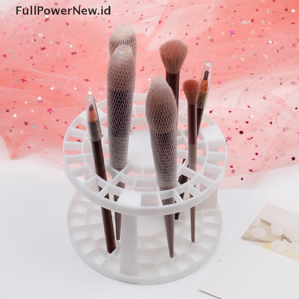 Power Makeup Brushes Storage Kapasitas Besar Tempat Kuas Kosmetik Air-Dry Stand Rack ID