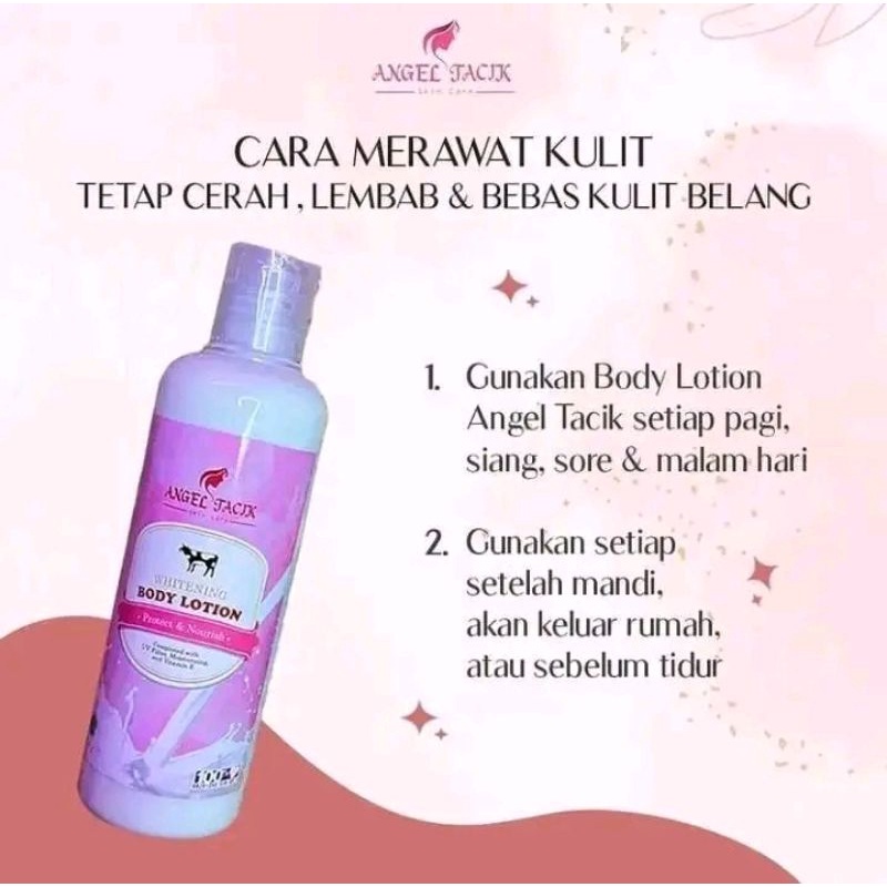 Angel Tacik Lotion Diperkaya Vitamin E Mengatasi Kulit Kering