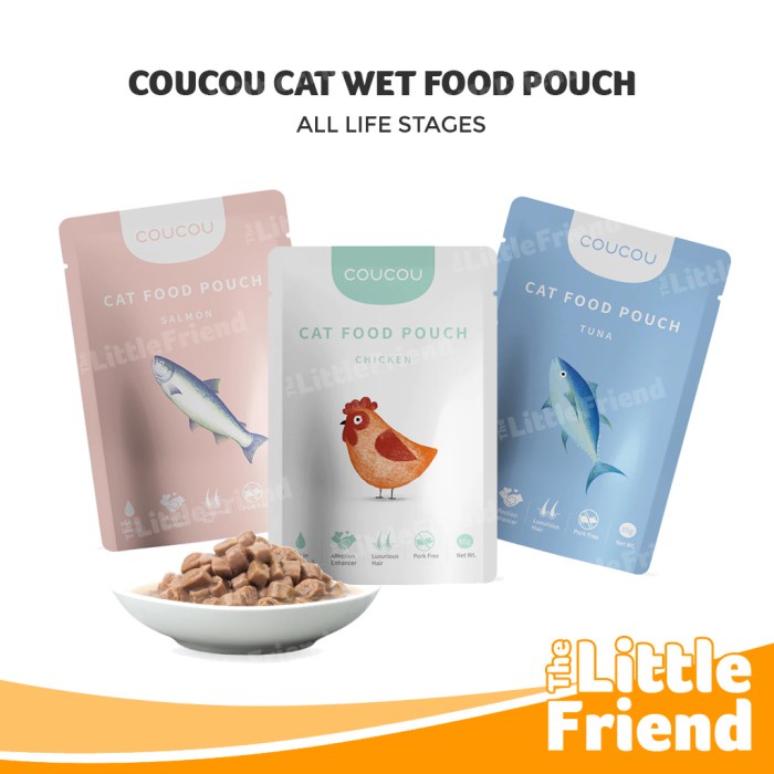 Makanan Kucing Kitten Basah CouCou Pouch Premium Cat Food 85 Gram