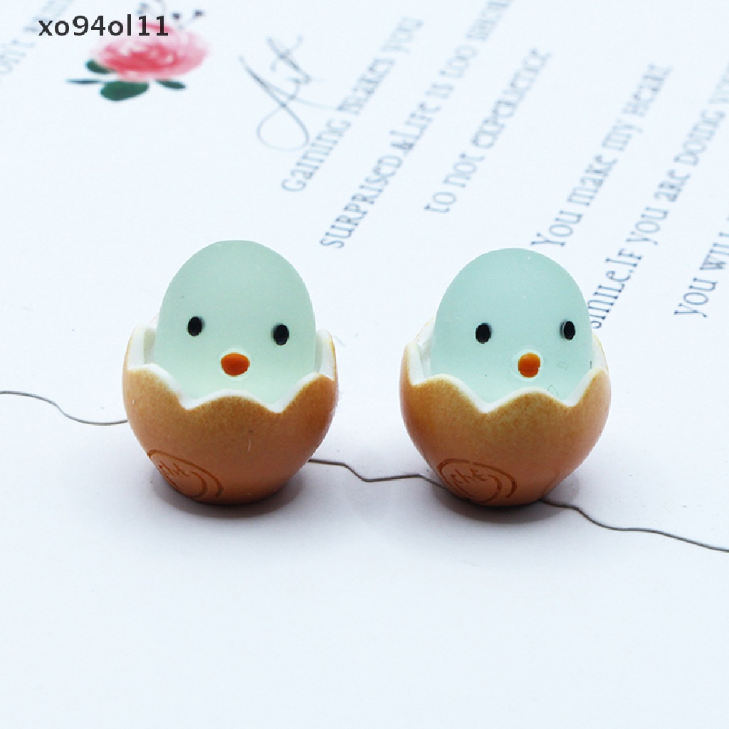 Xo 2Pcs Glow-in- the dark chick DIY Hiasan Dekorasi Menyala Dalam Gelap Mainan OL