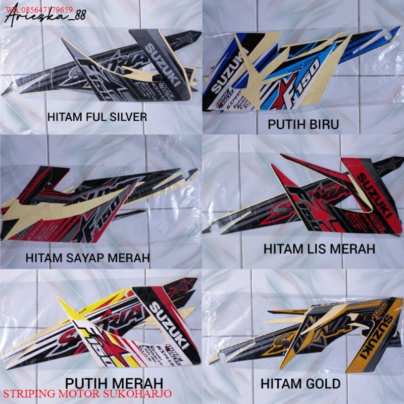 (ORI) Striping satria fu 2014 Facelift / lis bodi motor suzuki satria bintang 2014 KUALITAS ORIGINAL