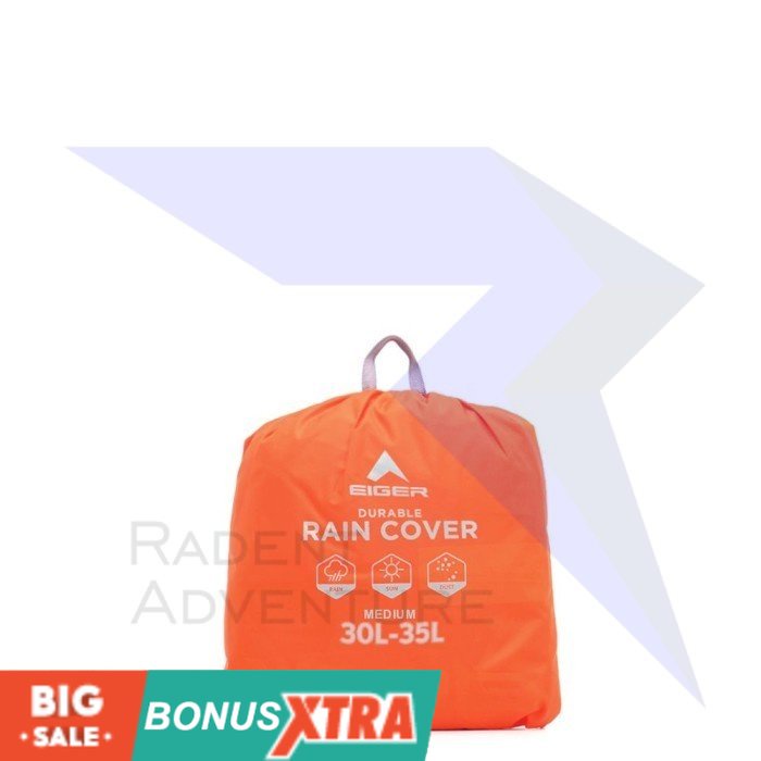 Cover Bag EIGER1989 DURABLE RAIN COVER M (30L-35L) 91000 4884  Original AWET KEREN KECE MURAH