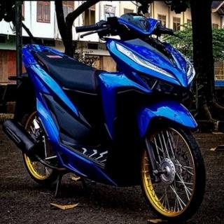SKOTLET STIKER MOTOR BIRU TUA METTALIK CANDY SCOTLITE BLUE METTALIK SKOTLET BIRU METALIK STIKER META