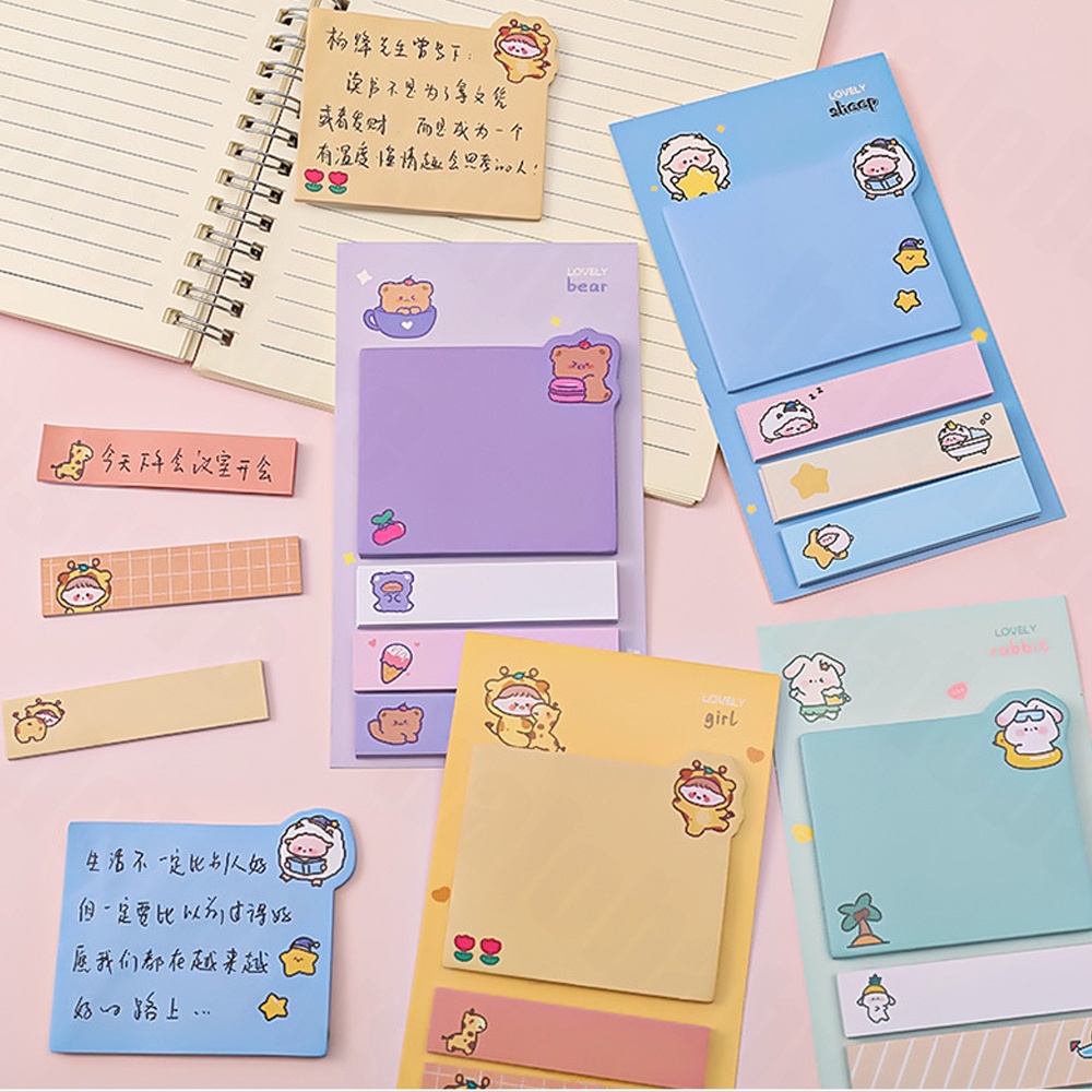 Halo Baby Sticky notes/Index Sticky Note lucu/4 line memo note