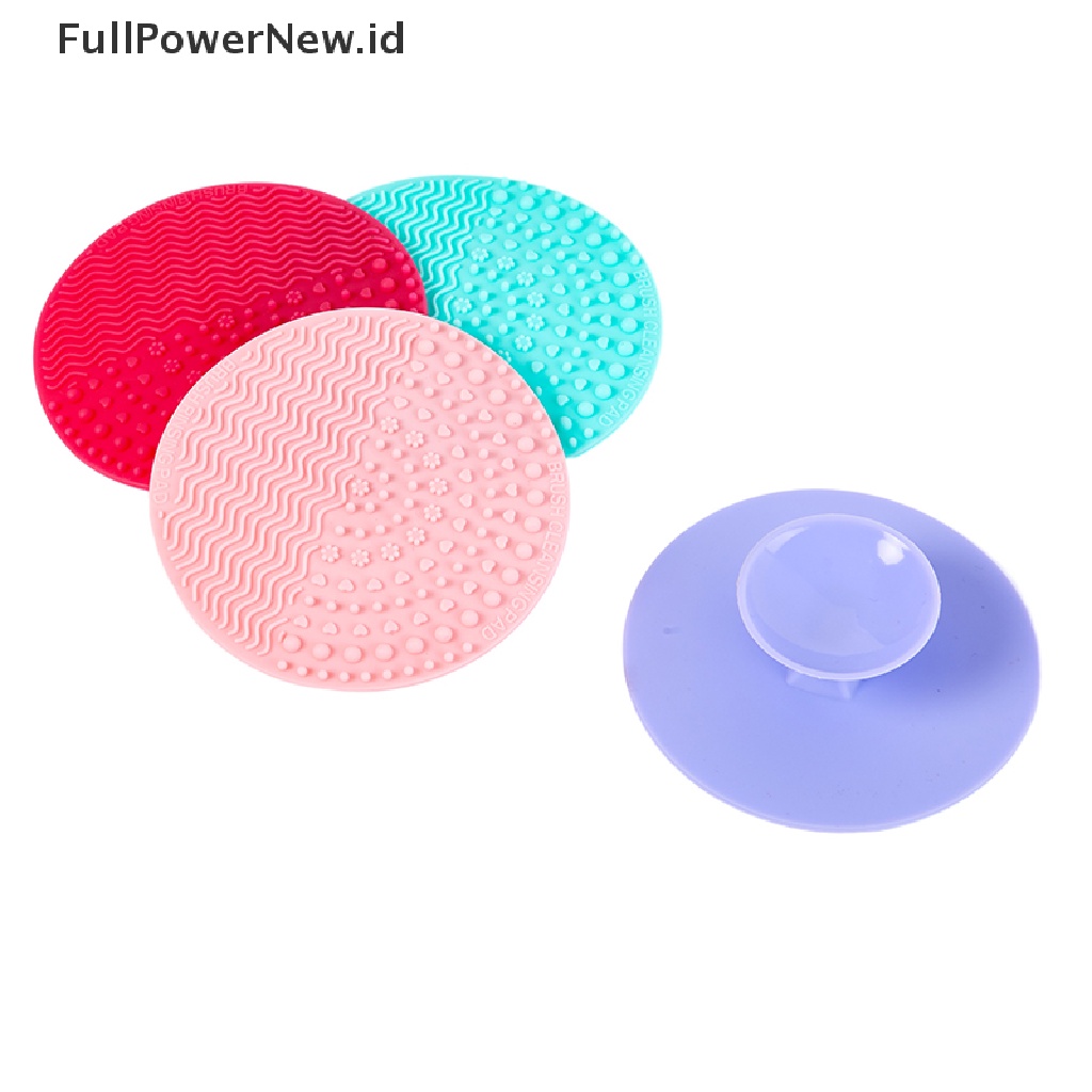 Power Silicone Makeup Brush Cleaner Foundation Pad Papan Scrubber Cuci Pembersih Gel ID