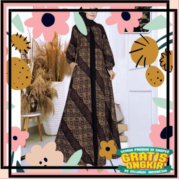 IDOLA GAMIS//GAMIS JEBLEK KOMBINASI KATUN BATIK//GAMIS TERBARU 2022 / lucu