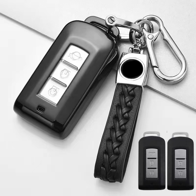 Untuk Mitsubishi ASX/Xpander/Triton/Outlander/Mirage keyless remote car key leather case cover