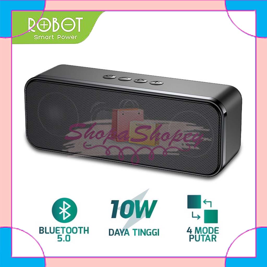 Speaker Bluetooth Robot RB520 Bluetooth 5.0 Portable Audio Wireless Super Bass Stereo Original - Garansi 1 Tahun