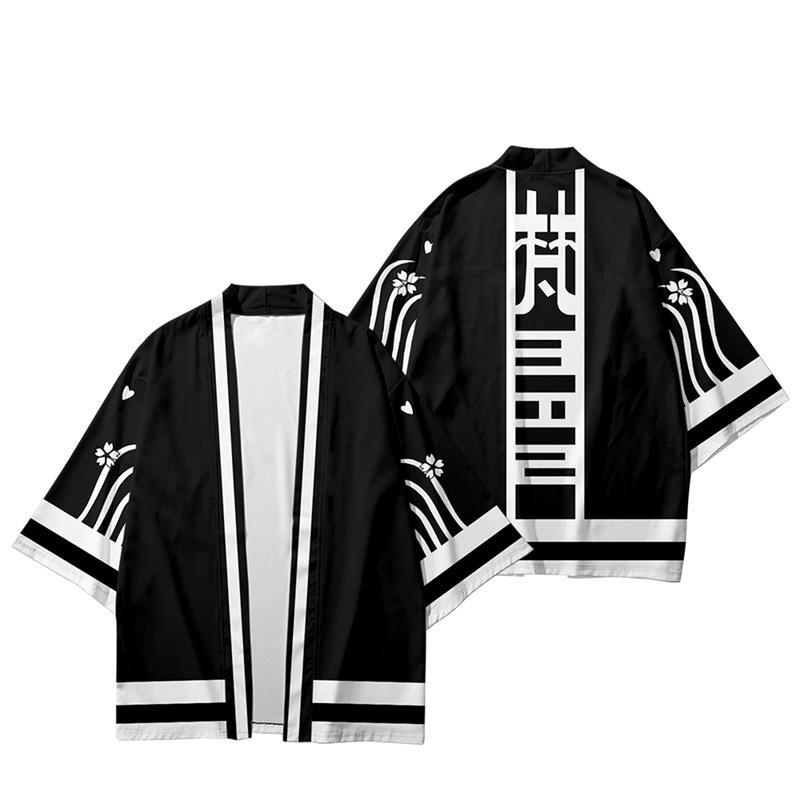 Senju Kawaragi Wakasa Imaushi Yukata Anime Tokyo Revenger Cosplay Kimono Haori Gang Brahman Trench T