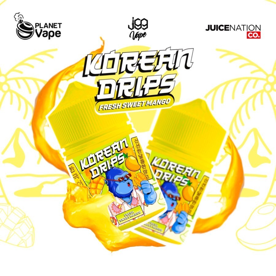 KOREAN DRIPS FRESH SWEET MANGO FREEBASE 60ML BY JUICENATION ORIGINAL