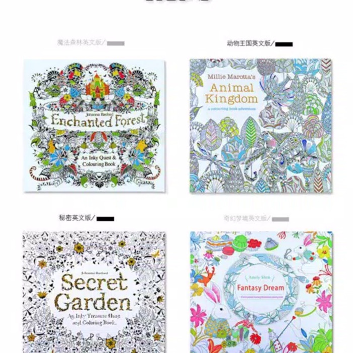 DISKON SHOPEE/ Grown up drawing book - Buku mewarnai dewasa