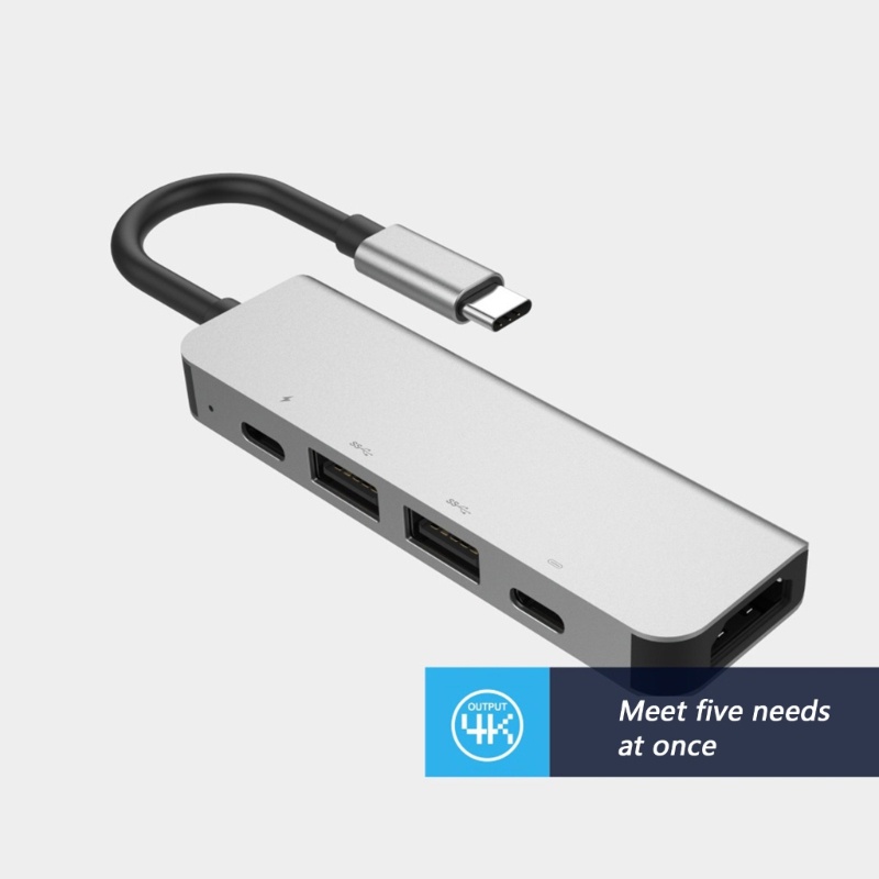 Zzz USB HUB Adapter Ke 2x USB TypeC Splitter Support PD60W