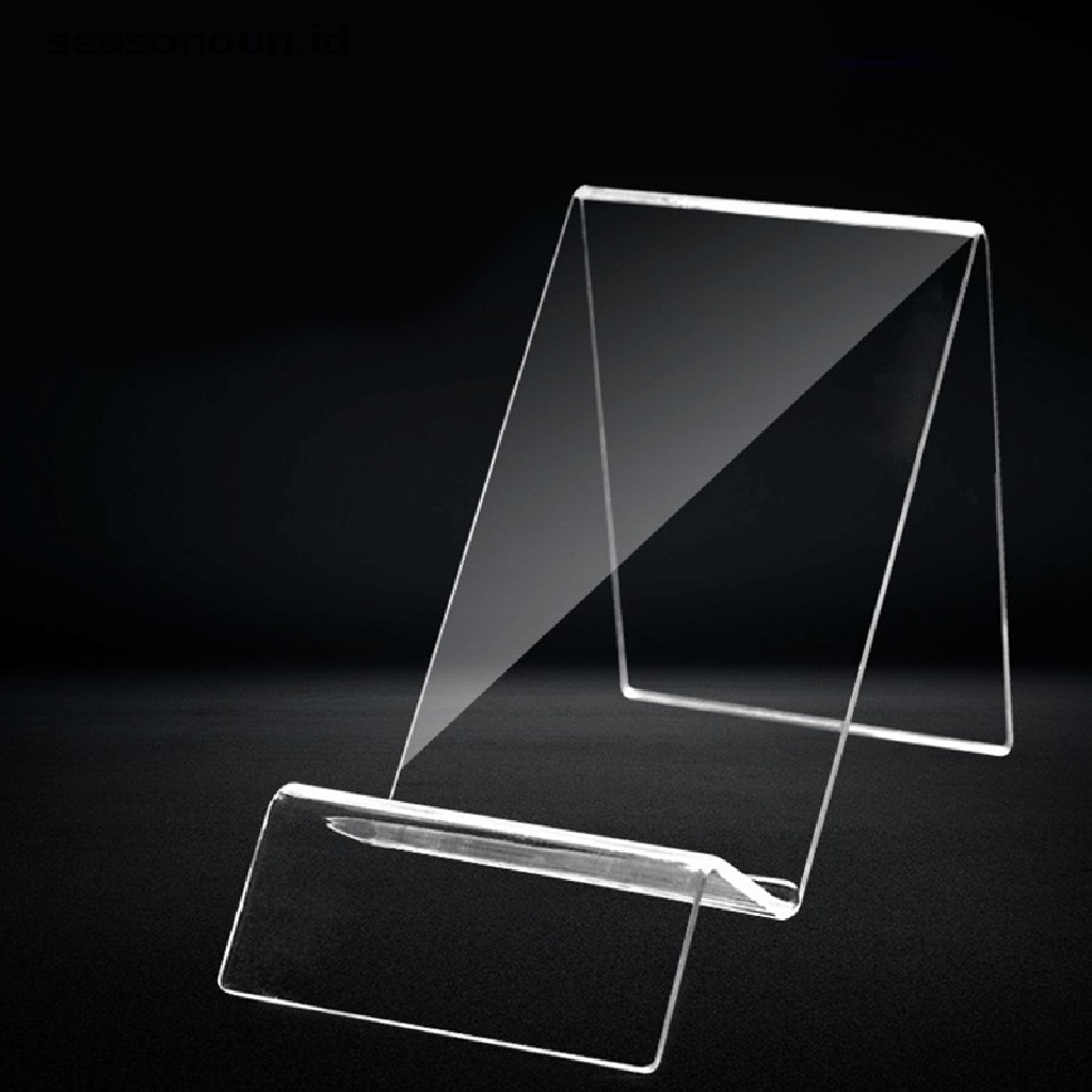 Seasonoun Holder Hp Transparan Acrylic Display Stand Rak Bening Berdiri Untuk Display Hp Untuk Samsung Huawei Xiaomi iphone.