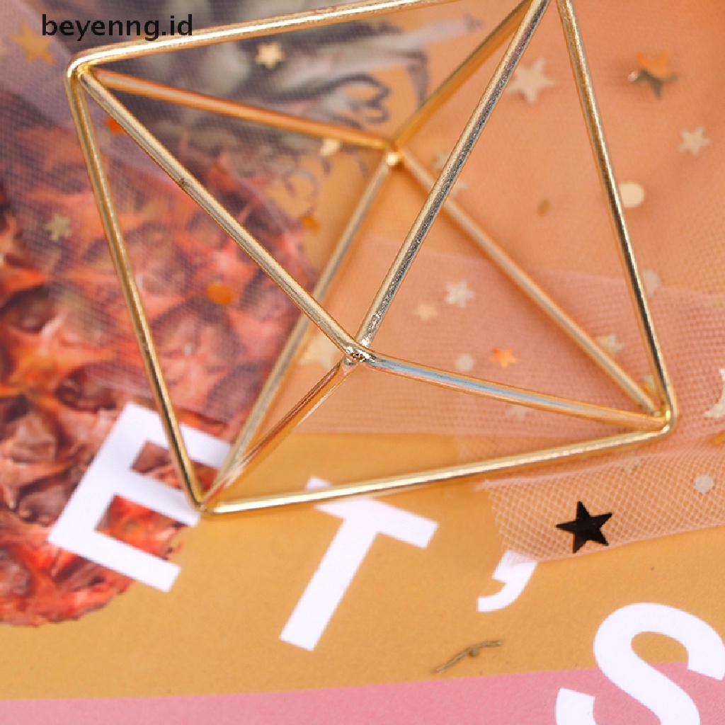 Beyen New Planters Gantung Geometris Ayunan Besi Tempa Tillandsia Air Plants Holder ID