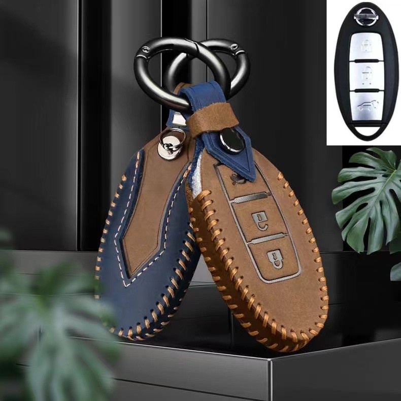 Sarung Kunci Remote control Untuk NISSAN LIVINA leather Car key cover NISSAN