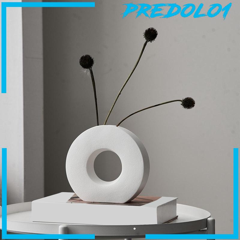 [Predolo1] Tanaman Pot Organizer Kantor Bunga Segar Kering Vas Bunga Keramik