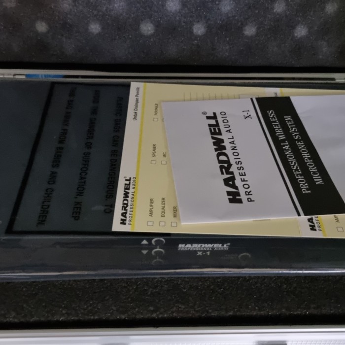 Mic Wireless Hardwell X1 handle + Hardcase new model microphone Ori