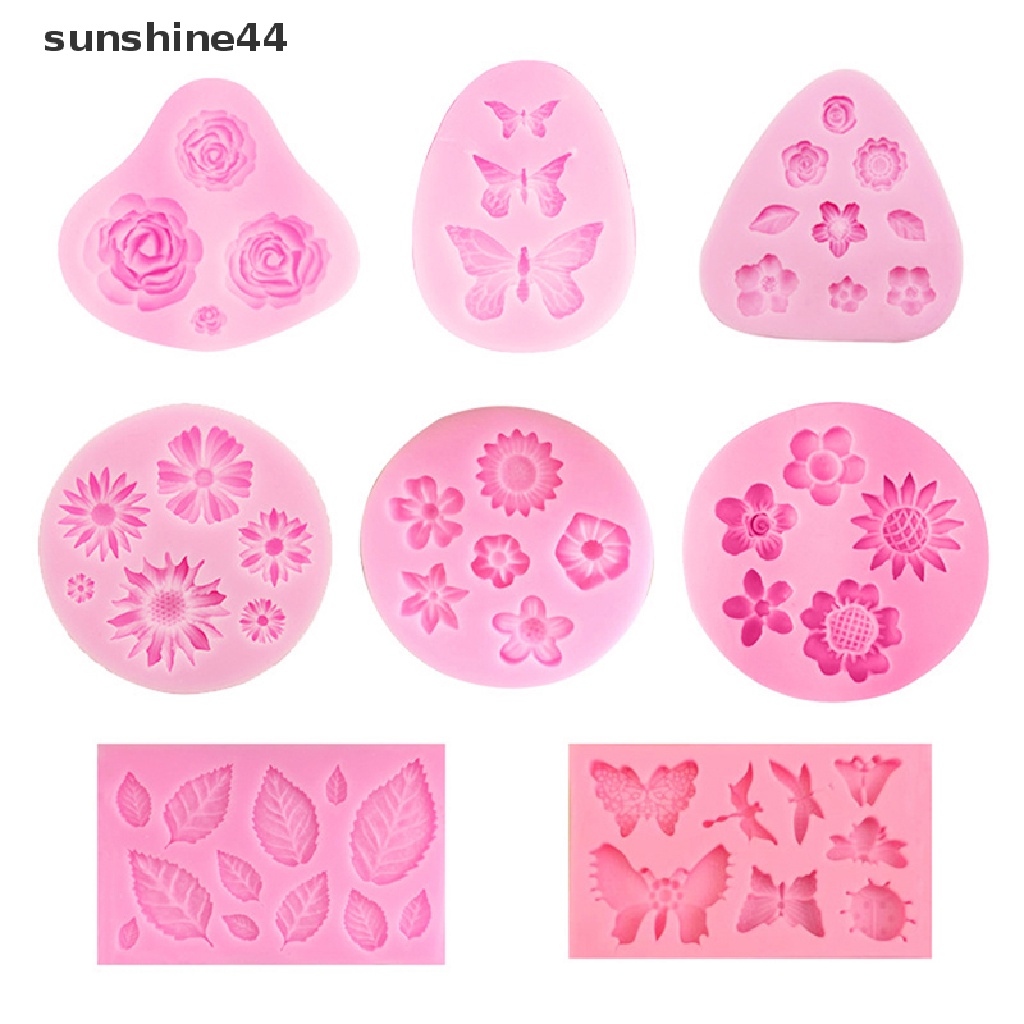 Sunshine Cetakan Kue Silikon 3D Permen Coklat DIY Cake Cookie Cupcake Sabun Molds ID