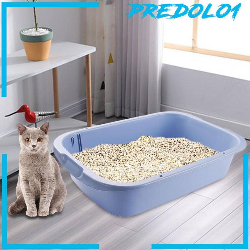[Predolo1] Pet Litter Tray Open Litter Box Sisi Tinggi Untuk Hamster Kucing Indoor