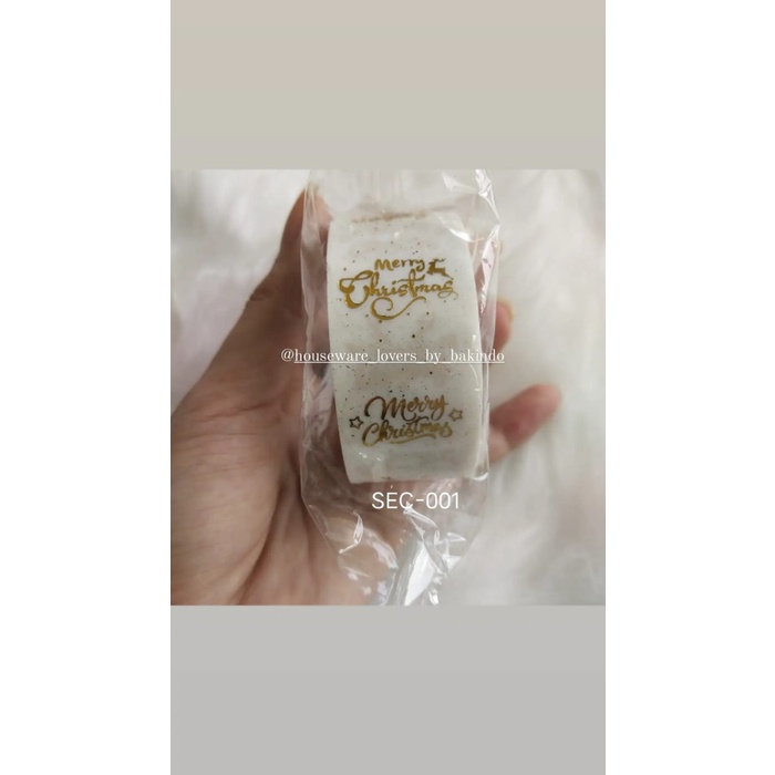 

DISKON SHOPEE/ BAKINDO 1 Roll (500pcs) Stiker Label 2.5cm Edisi Christmas untuk cooki - SEC-001