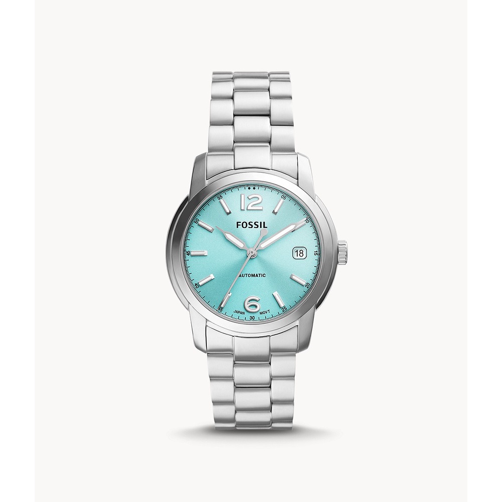 Fossil Heritage Aqua Dial Automatic Stainless Steel Jam Wanita - ME3245