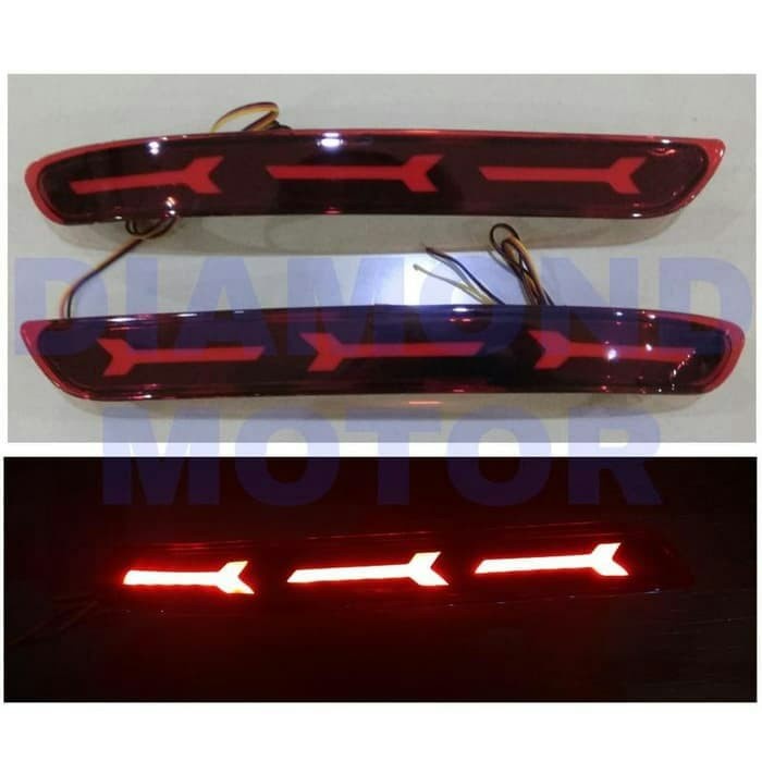 Toyota Innova Reborn 2016-2022 Mata Kucing Lampu Reflektor Bumper Belakang - KHAIRUN Variasi mobil