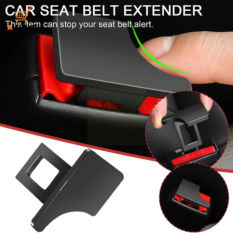 Universal Hidden Type Car Safety Belt Buckle Metal Insert Card/Peredam Peringatan Kursi Otomotif Nyaman/Colokan Stopper Sabuk Pengaman Kendaraan