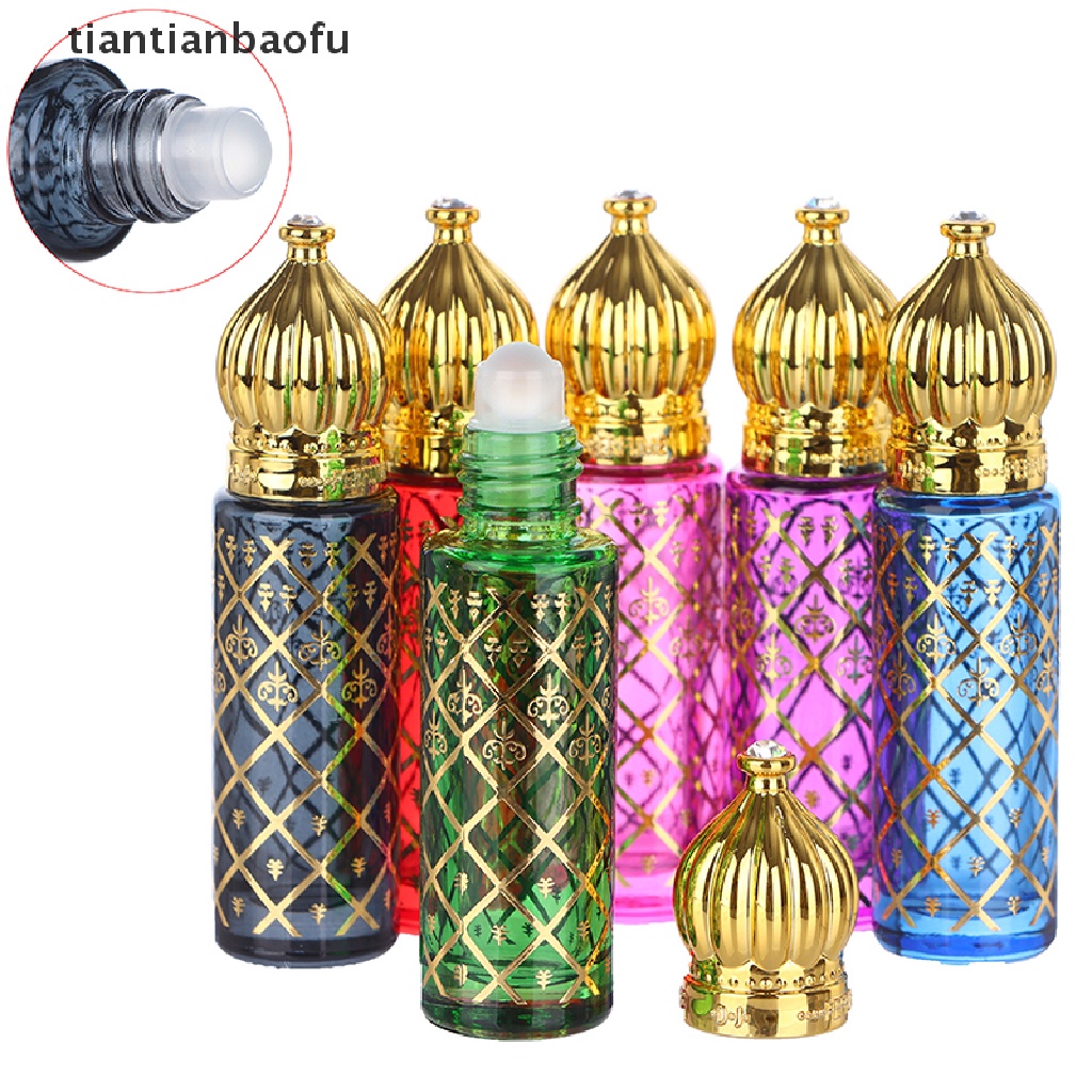 [tiantianbaofu] 8ml Portable Roller Bottle Colorful Travel Botol Kosong Butik