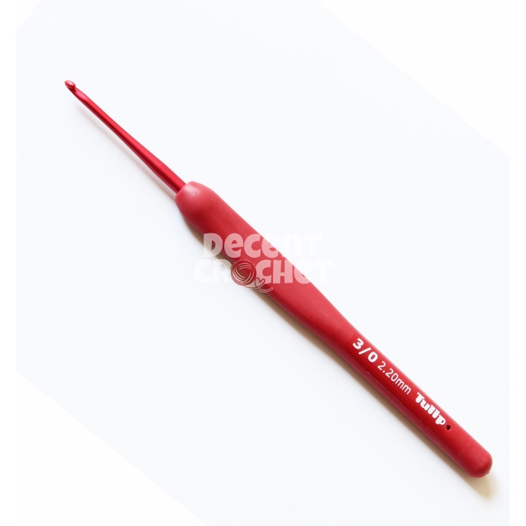 [SATUAN] Hakpen (Alat/Jarum Rajut) Tulip ETIMO RED Crochet Hooks With Cushion Grip Ukuran 1-10.5