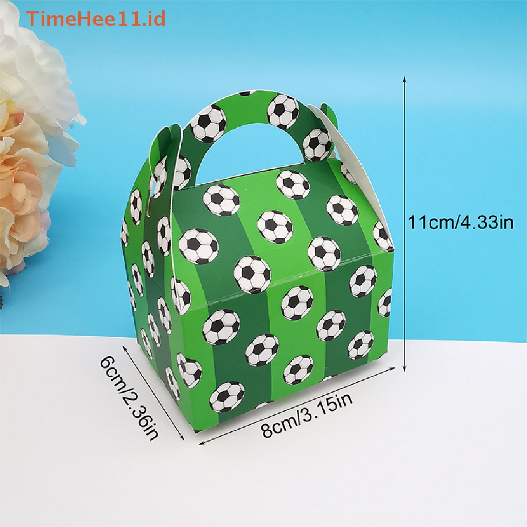 Timehee 25 Pcs Mini Football Candy Box Portable Kartun Anak Ulang Tahun Nikmat Hadiah Box ID