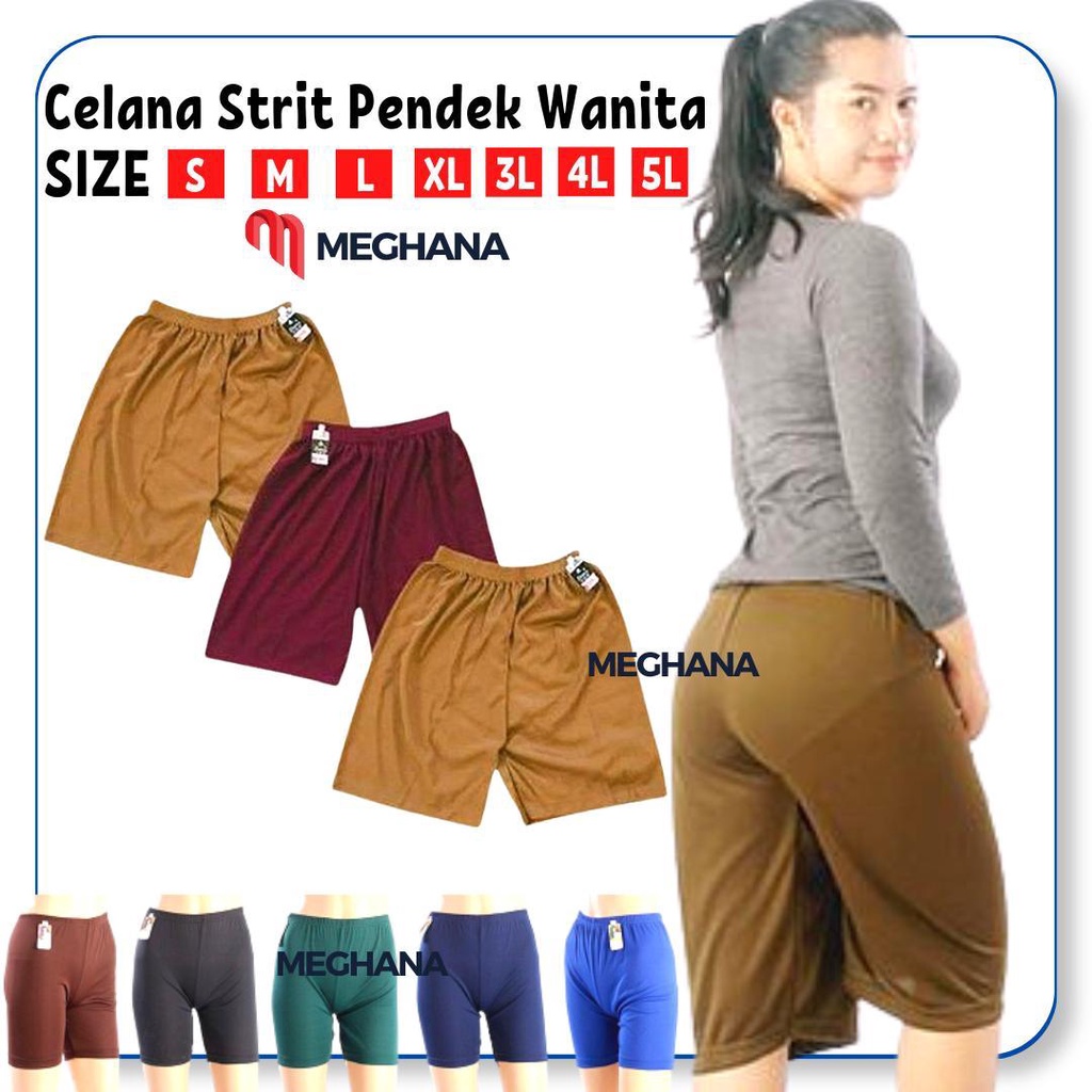 Celana Pendek Wanita JUMBO Strit Big Size