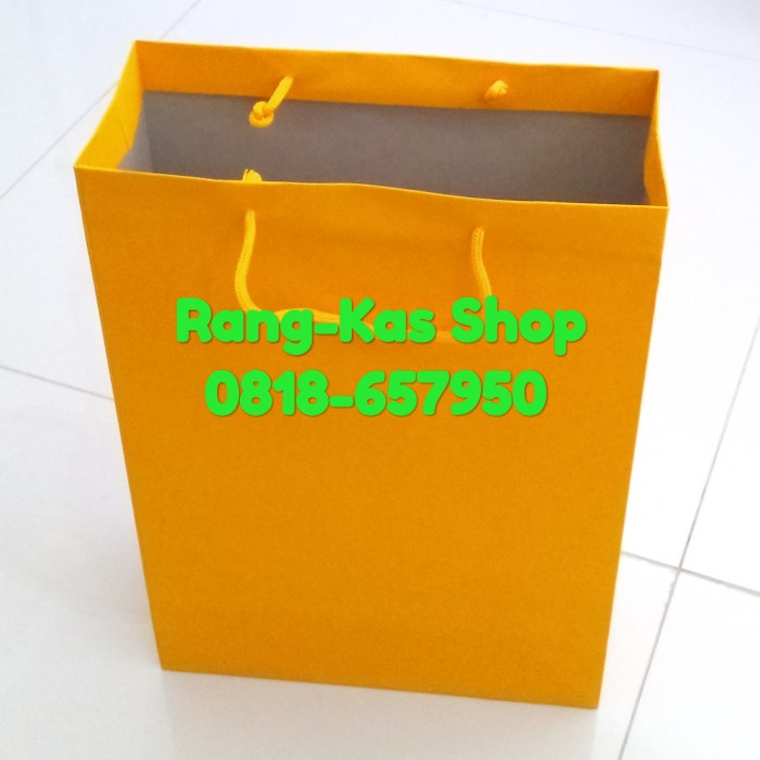 

⭐BISA COD⭐ Paperbag Kuning Folio Duplex Tebal Laminating isi 12pcs