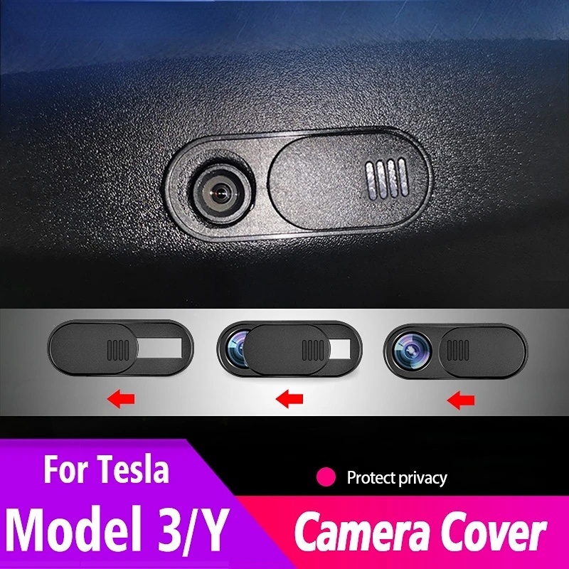 Cover Webcam Interior Mobil Sarung Privasi Kamera Mobil Handphone Tablet Pelindung Privasi Webcam Cover Slide Blocker Penutup Kamera Sliding Anti Penglihatan Untuk Tesla Model 3y