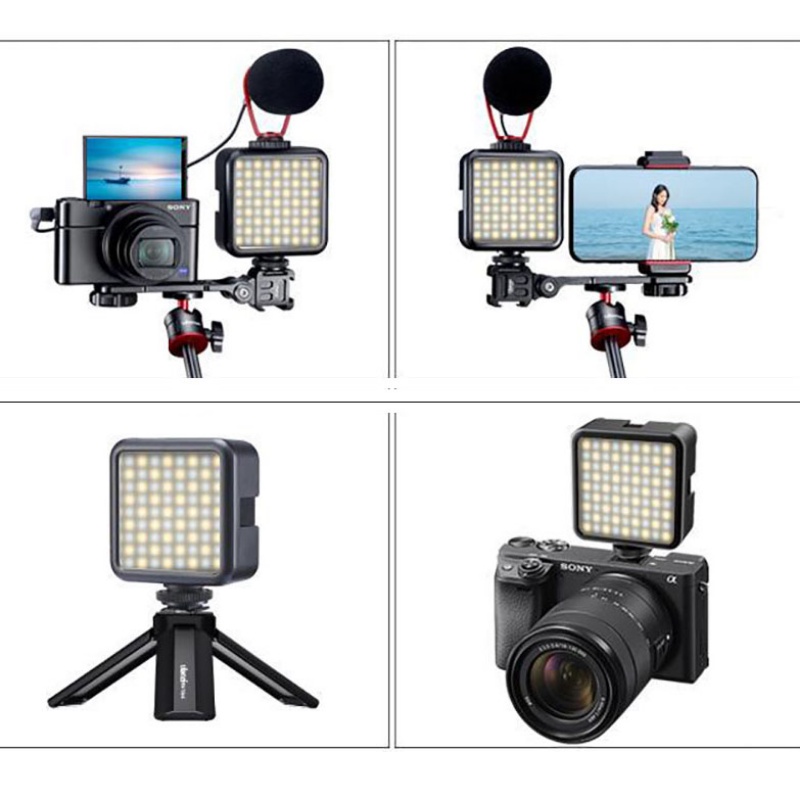 Lampu Video 49leds Portabel Untuk Kamera/3W 800LM 6500K Untuk Malam Hari Pencahayaan Isi Fotografi Untuk Kamera Ponsel