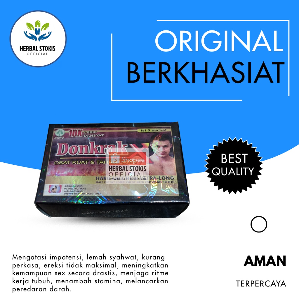 

Suplemen Kapsul Herbal Donkrax Original Obat (Kuat) Pria Perkasa